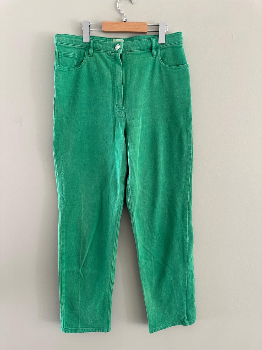 Wilfred Green High-Rise Straight-Leg Jeans